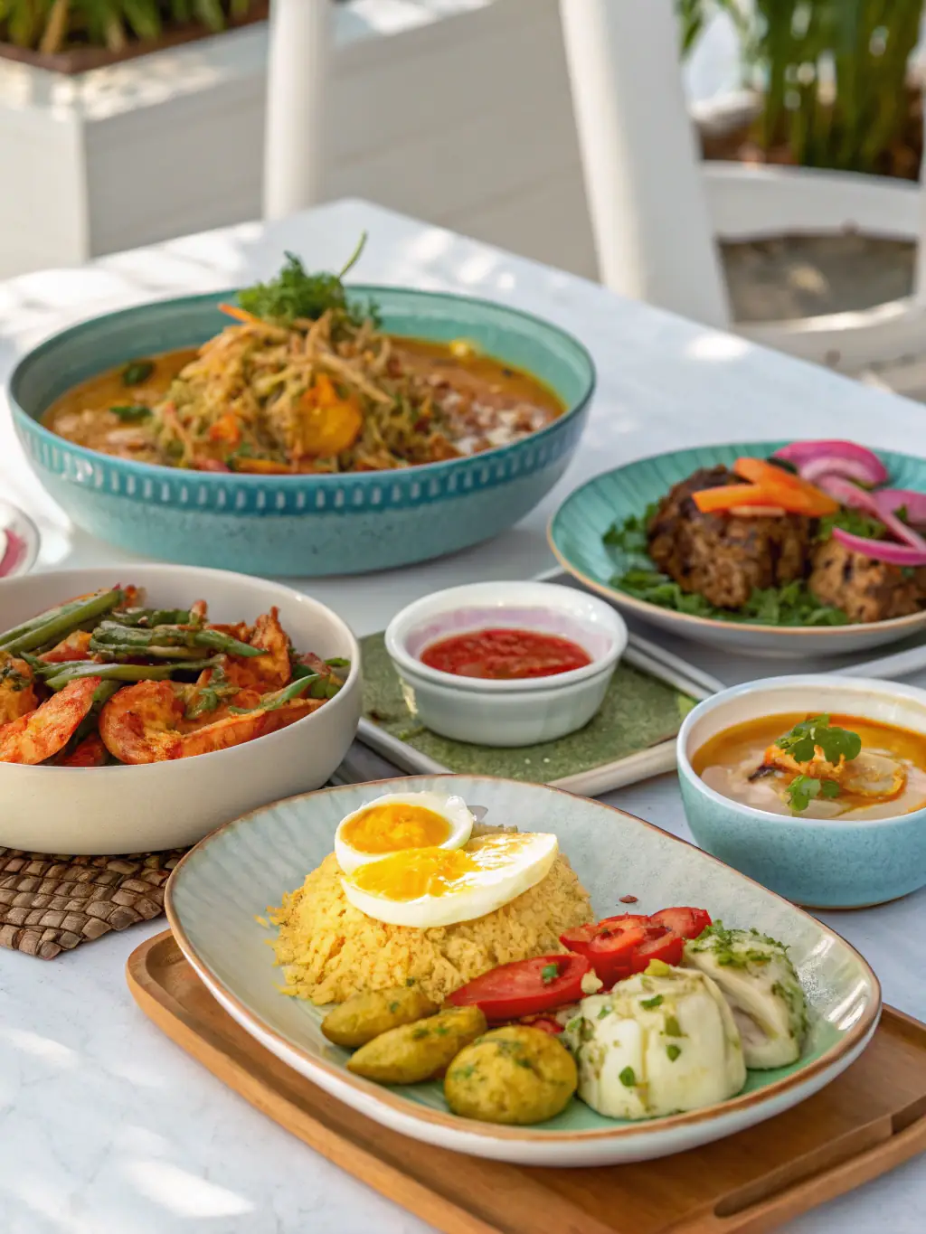 A visually appealing display of innovative culinary creations showcased at the Soupxe conference, highlighting the latest trends and technologies.